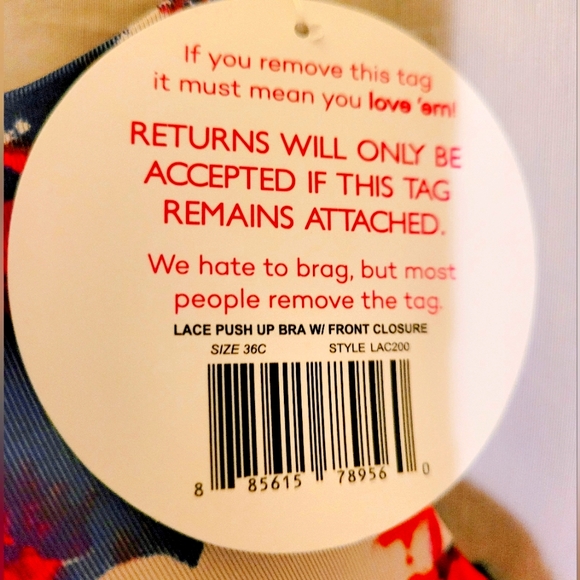 Multi-color navy lace Undies.com Racerback bra. Fits like a 36 B - Picture 2 of 3